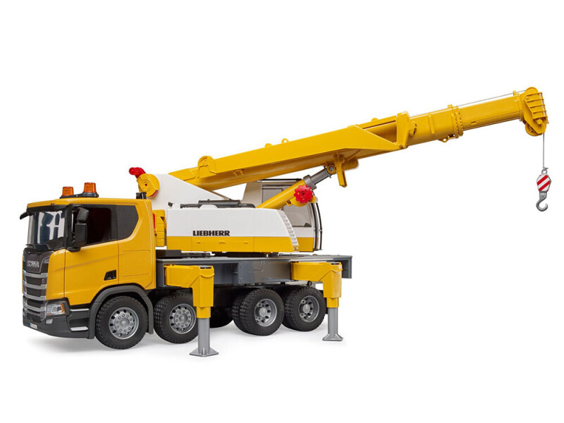 Bruder Scania s jeřábem Liebherr 1:16 